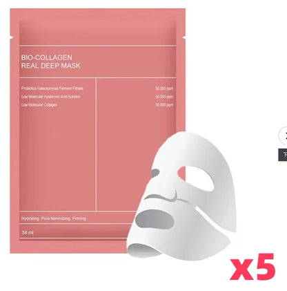 Bio Collagen Facial Mask – Deep Hydrating, Pore Shrinking Overnight Moisturizer Brightening Korean Skincare