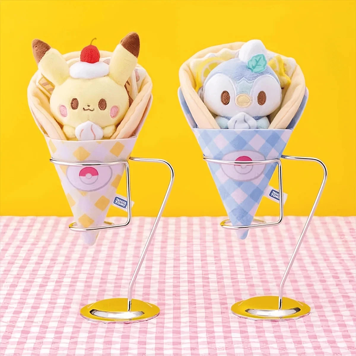 Pikachu & Piplup Plush Dolls - Cute Anime Stuffed Toy Figures for Birthday Gifts Festival Decor & Collectors
