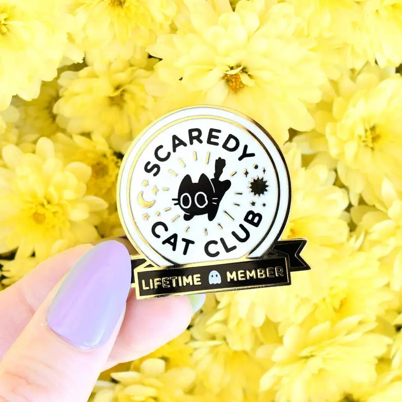 Boba Cat Enamel Pin — Cute Black Cat Kawaii Bubble Tea Accessory Pin