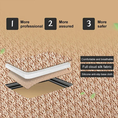 Breathable Ice Silk Car Seat Cushion - Non-Slip Universal Seat Protector for Summer Driving & Car Interior Comfort