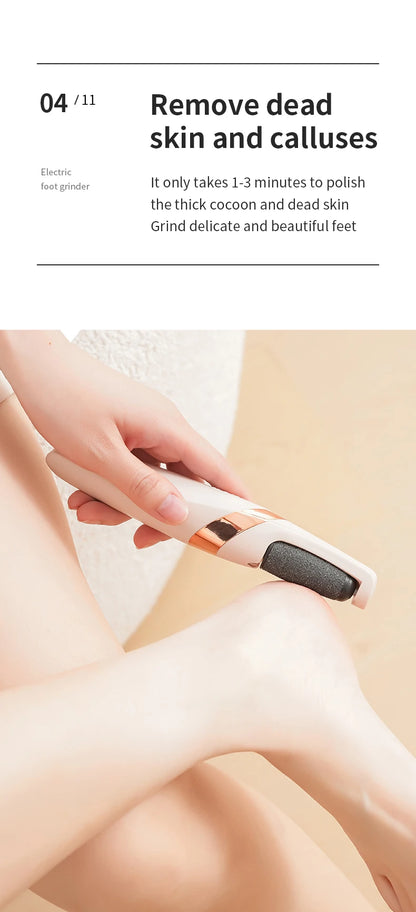 HOMFISH Electric Foot Grinder – Automatic Callus Remover Pedicure Machine for Smooth and Beautiful Feet