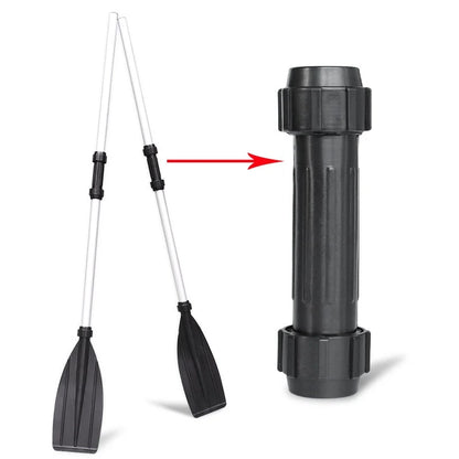 2 Pcs Aluminum Alloy Detachable Float Oars – Canoe Paddle Blade Replacement for Boat & Rafting