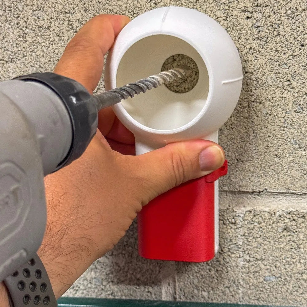 Rotating Nozzle Drill Dust Removal Box - Efficient Dust Collector for Decoration Workers & Home Use