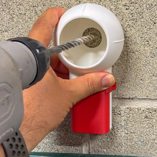 Rotating Nozzle Drill Dust Removal Box - Efficient Dust Collector for Decoration Workers & Home Use