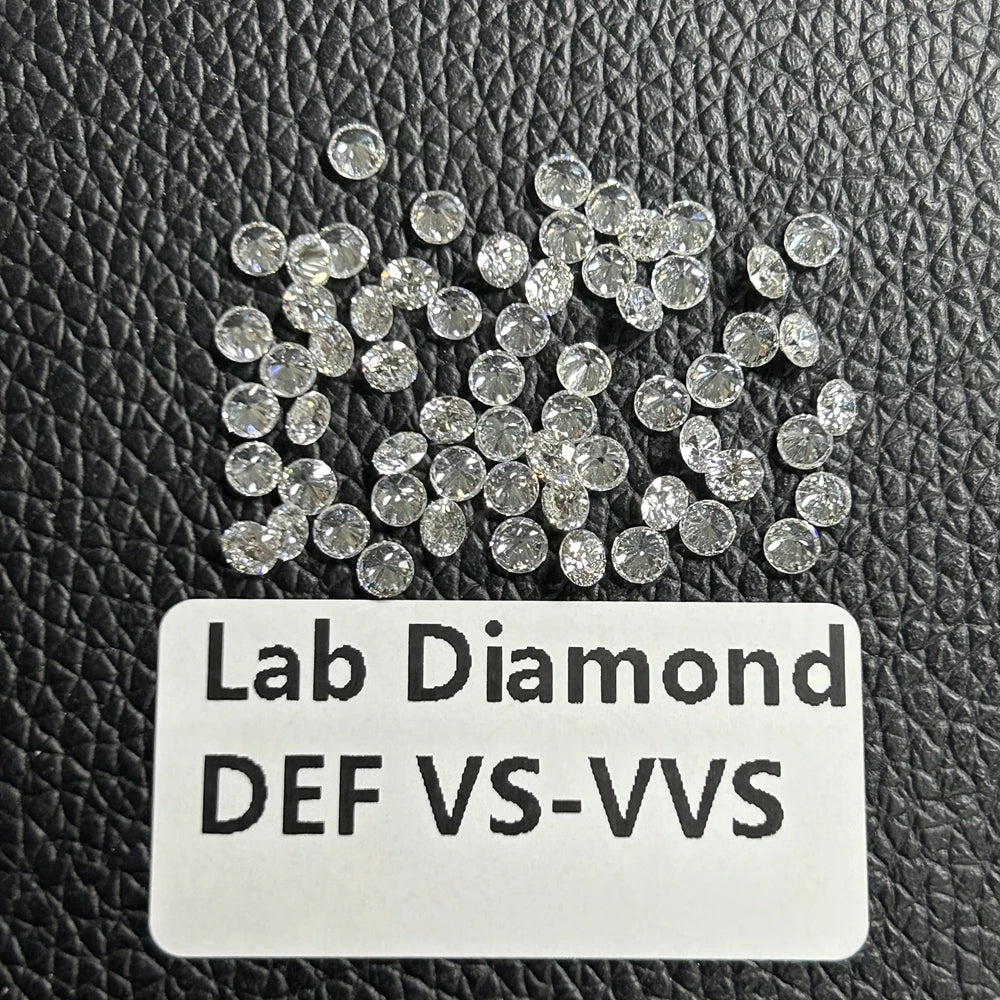0.1–5CT Super White Lab-Grown Diamond Loose — IGI/GIA Certified, HPHT & CVD, DEFG VVS-SI, Diamond Tester Approved for Wedding Jewelry