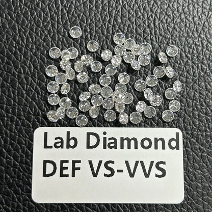 0.1–5CT Super White Lab-Grown Diamond Loose — IGI/GIA Certified, HPHT & CVD, DEFG VVS-SI, Diamond Tester Approved for Wedding Jewelry