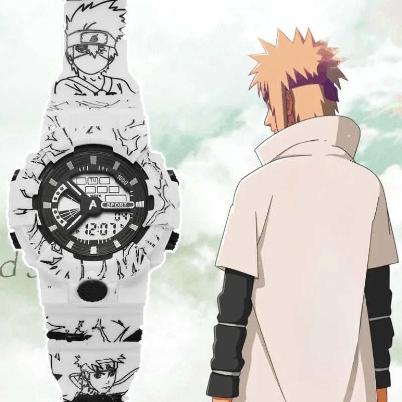 Naruto Uzumaki Digital Watch - Cute Anime Cartoon Electronic Wristwatch for Fans and Everyday Wear