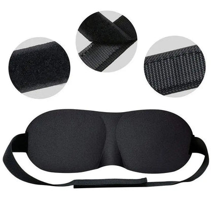 3D Sleeping Eye Mask – Soft Padded Travel Blindfold for Rest, Relaxation & Eye Comfort