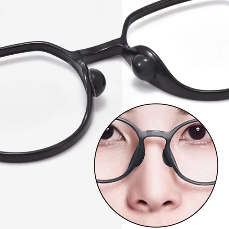 Anti-Slip Silicone Eyeglass Nose Pads – Invisible Self-Adhesive Air Cushion Nose Holders for Glasses Comfort & Fit Support