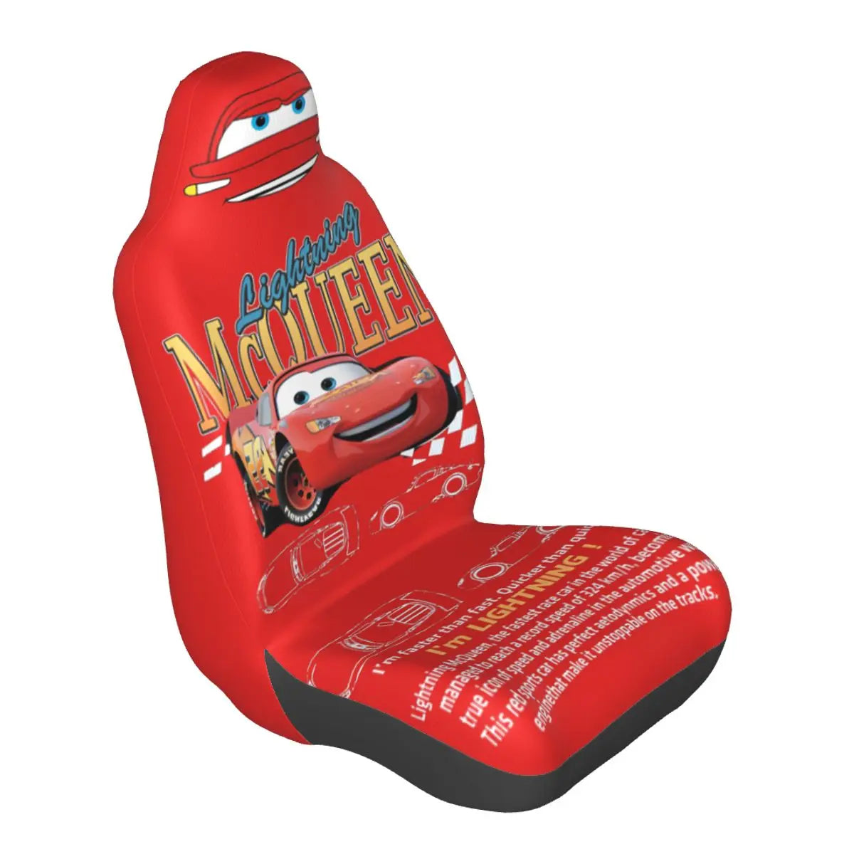 Sally Lightning McQueen 95 Car Seat Cover – Durable 1-Piece Universal Fit for Trucks, Cars & Sedans