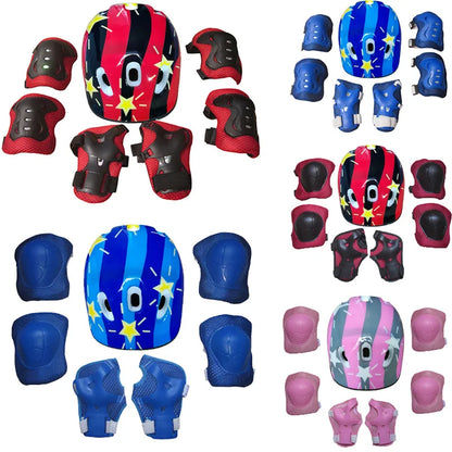 Kids Bike Helmet & Protective Gear Set – Toddler Helmet with Knee, Elbow & Wrist Pads for Cycling, Skateboard, Scooter & Skating