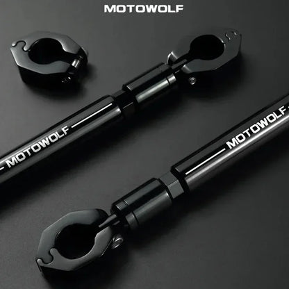 22mm CNC Aluminum Motorcycle & Scooter Crossbar – Reinforced Mount Bracket for Phone, GPS, Spotlight & Headlights