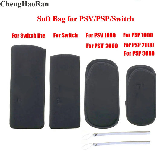 Soft Protective Carrying Case – Storage Pouch for Nintendo Switch, Switch Lite, PSP GO 1000/2000/3000, PS Vita PSV 1000/2000