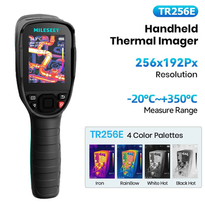 MILESEEY TR256E/B Thermal Imaging Camera - 320×240 Infrared Imager with Video Recording for Repair, PCB & Termite Detection