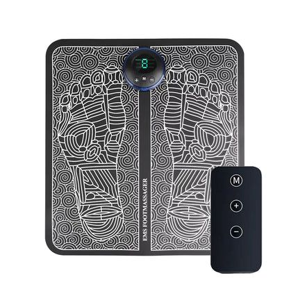 Electric Foot Massager Pad - Muscle Relaxation & Massage Trainer for Home, Fitness, Outdoor Sports & Family Use