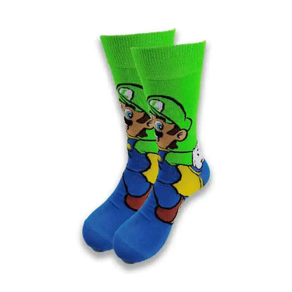Cartoon Animation Fashion Socks for Men & Women – Autumn Winter Street Style Trendy Casual Combed Cotton Socks