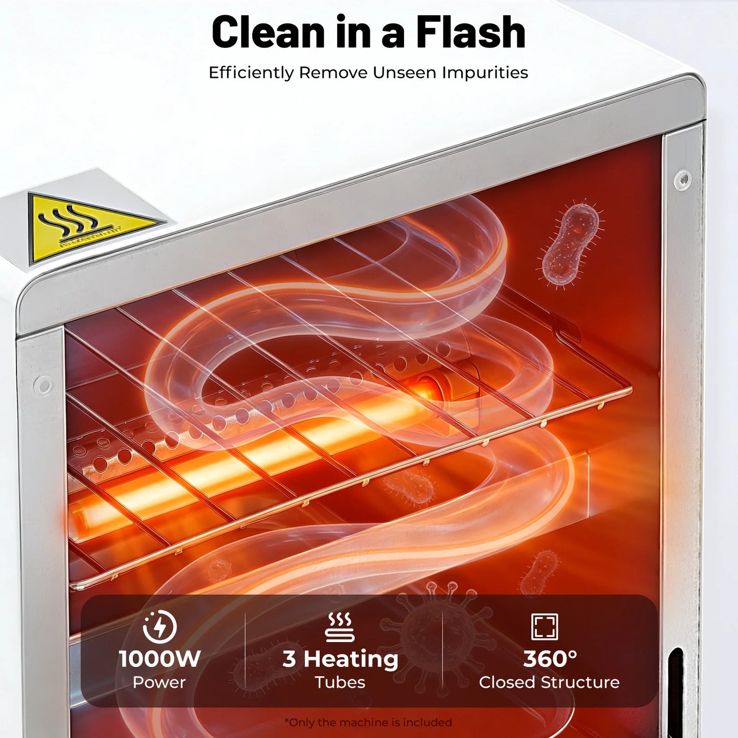 1000W Metal Tool Sterilizer - High-Temperature Dry Heat Cleaning & Sterilizing Cabinet