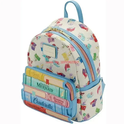 Loungefly Disney Princess Books Classics Bag – Women’s Double Strap Shoulder Purse & Kids Backpack, Perfect Gift for Girls