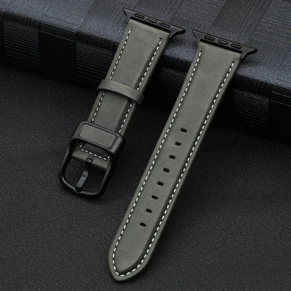 PU Leather Apple Watch Band - Premium Wrist Strap Bracelet for iWatch Series 4 5 6 SE 7 8 9 10 Ultra 49mm 40mm 41mm 42mm 44mm 45mm 46mm