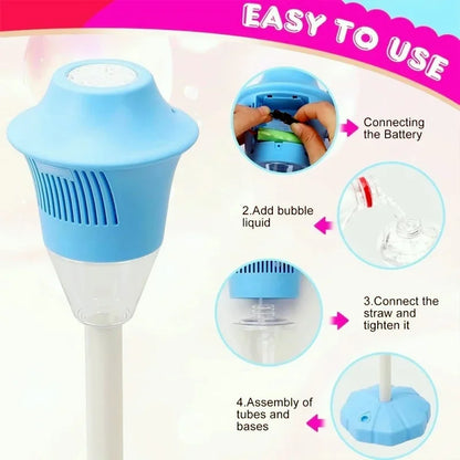Street Light Bubble Machine – Fully Automatic Light-Up Bubble Maker for Birthday, Wedding & Outdoor Parties