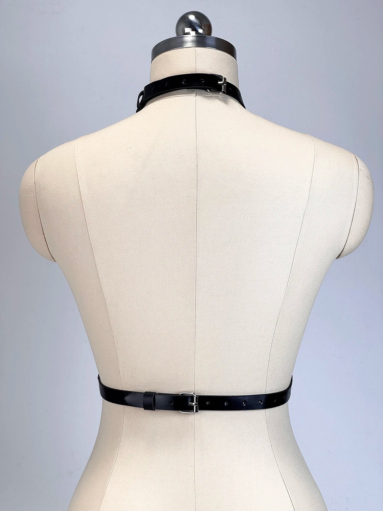Women's Goth Punk Harness Belt - PU Leather Studded Decorative Straps