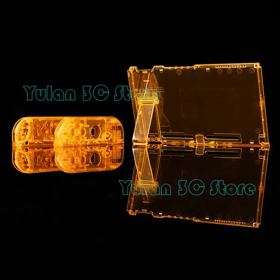 Nintendo Switch Transparent Replacement Housing Shell - DIY Console & Joy-Con Case for Left and Right Controllers