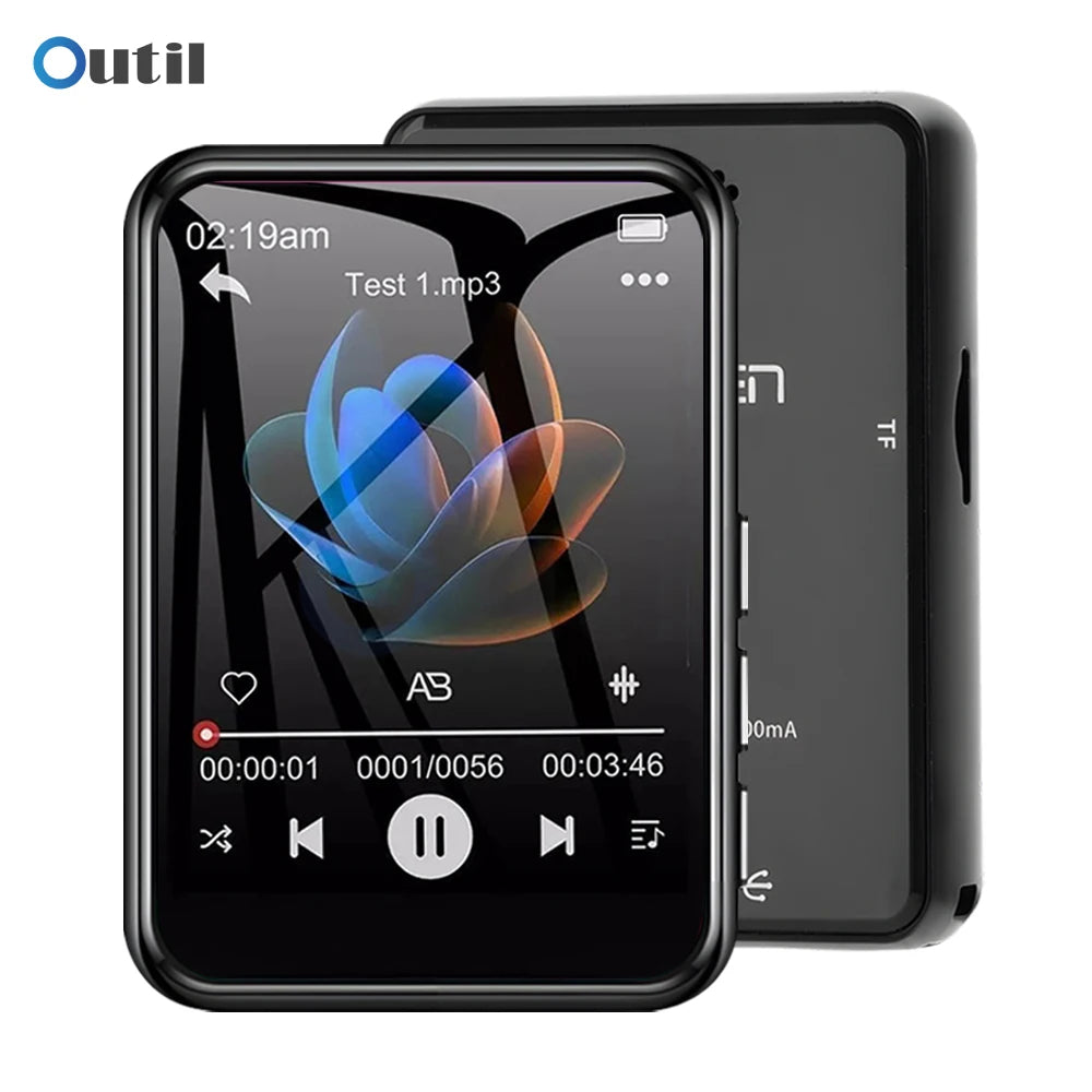 Bluetooth 5.4 MP3 Player - Touch Screen HiFi Music Player with Built-In Speaker, 32GB Storage & Voice Recording