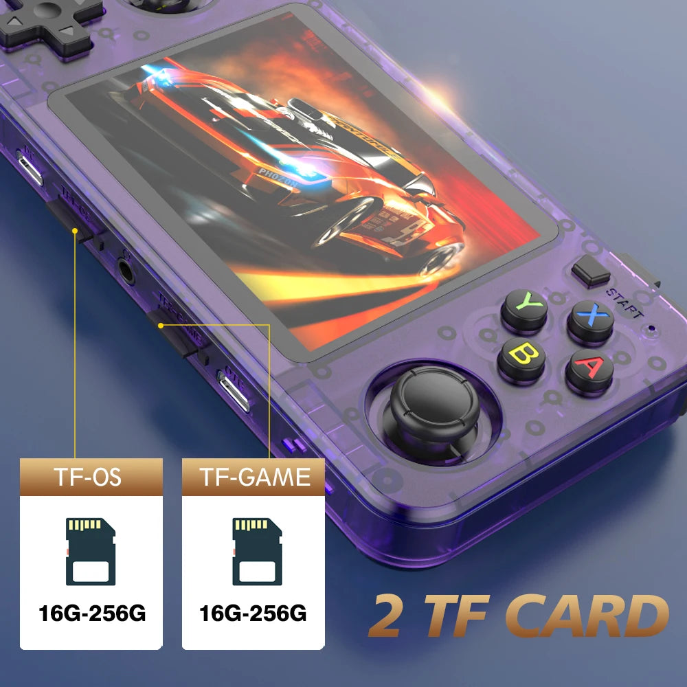 New R36H Retro Handheld Game Console – 3.5" IPS Portable Player with 64GB Card & 15,000 Built-in Games