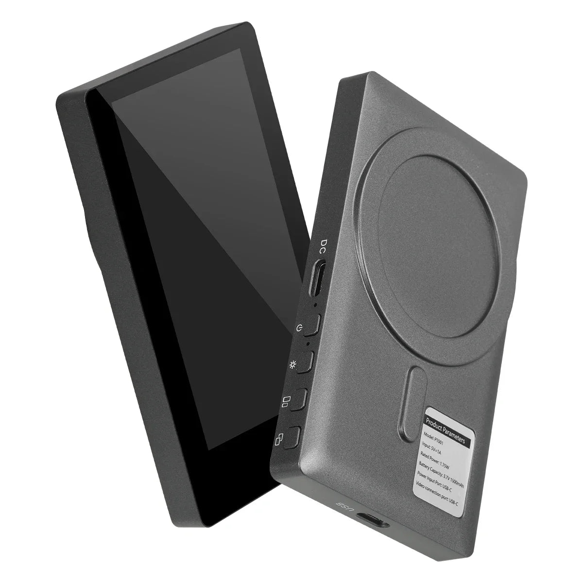 Wireless Magnetic Phone Rear Camera Monitor Screen – Selfie Mirror Display for Vlogging, Live Streaming & Video Recording Assistance