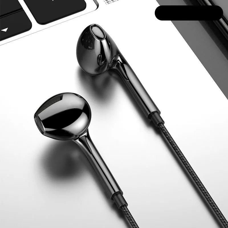 OLAF 3.5mm Wired Earphones - In-Ear Stereo Headphones with Microphone, Bass & In-Line Control