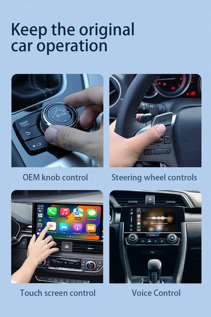 Acodo Wired to Wireless CarPlay Dongle – Android Auto Adapter, Fast WiFi, USB Type-C Plug & Play