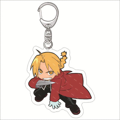Fullmetal Alchemist Edward Elric Acrylic Keychain – Anime Bag Charm & Creative Gift Keyring