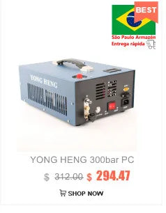 300bar 30MPa 4500PSI 3-Stage Hand Operated PCP Pump | High Pressure Compressor for Rifles, Paintball, Car & Bicycle