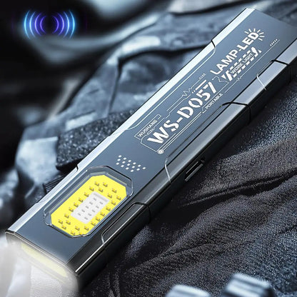 Rechargeable 550LM LED Keychain Flashlight — Mini Pocket Torch Lantern with Magnet for Emergency & Work