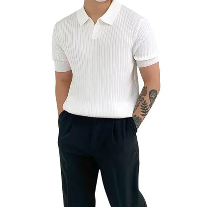 Men's Golf Polo Shirt - Summer Slim Fit Quick Dry Breathable Sports Casual Top