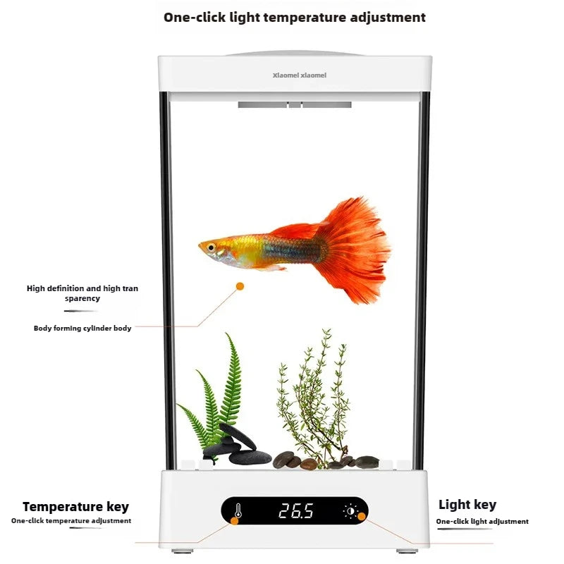 Smart Betta Fish Tank – Mini Desktop Self-Circulating Ecological Aquarium for Small Spaces