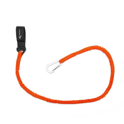 Elastic Kayak Paddle Leash – Adjustable Coiled Lanyard with Safety Hook for Fishing Rod, Pole & Rowing Boat Accessories