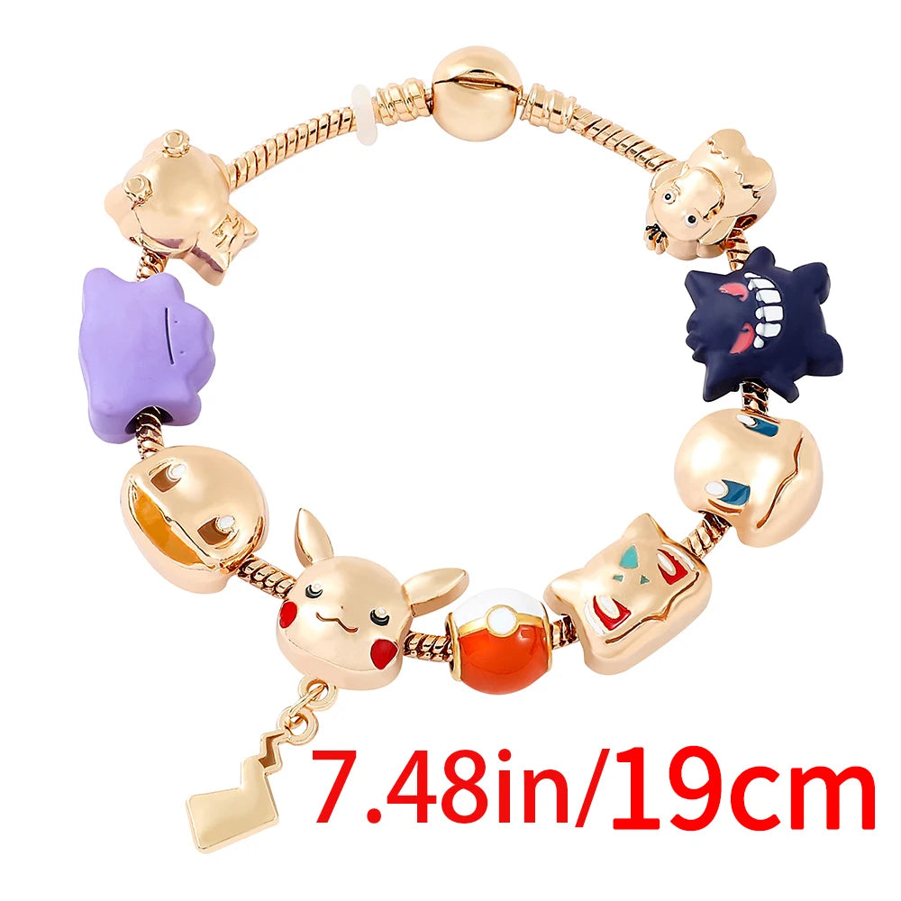 Pokémon Cartoon Bracelet - Adjustable Alloy Anime Bracelet Gift for Fans