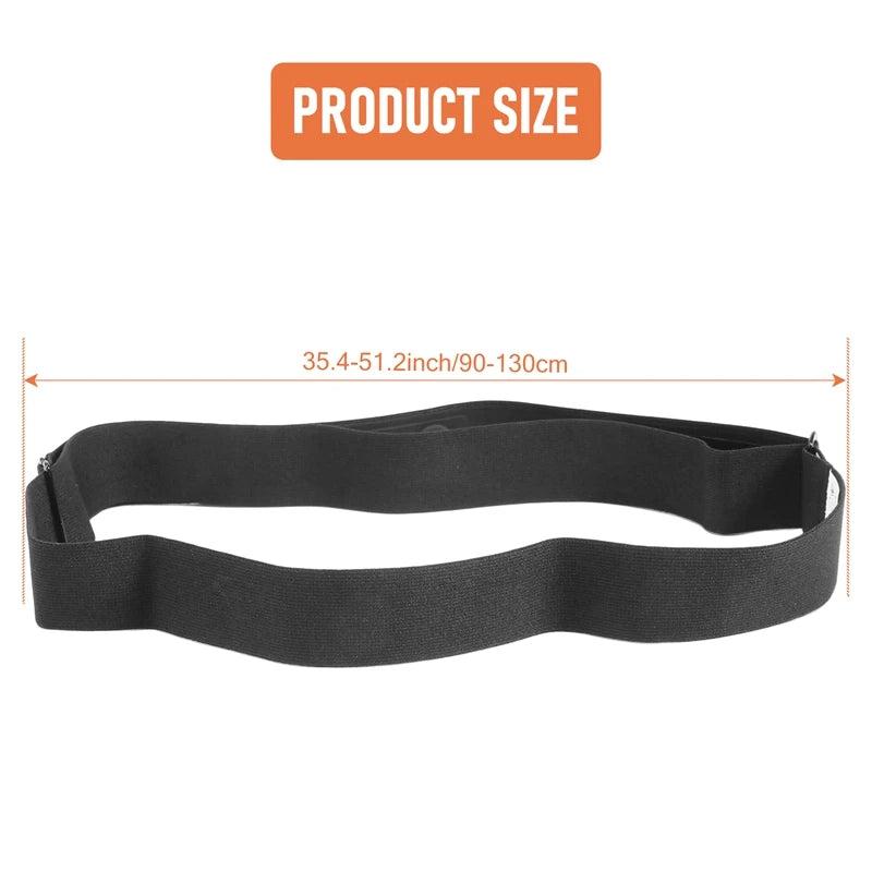 Chest Belt Strap for Heart Rate Monitors - Compatible with Polar, Wahoo, and Garmin Sports Wireless Monitors