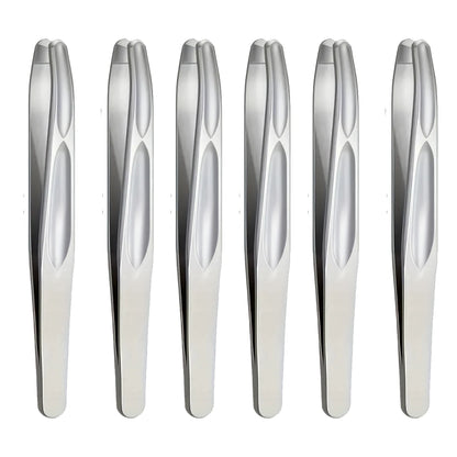 Premium Round Head Tweezers - Precision Eyebrow, Facial Hair & Beard Removal Tool