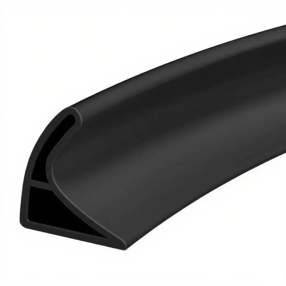 1/3M Silicone Shower Water Barrier - Self-Adhesive Folding Edge Strip for Bathroom Wet-Dry Separation