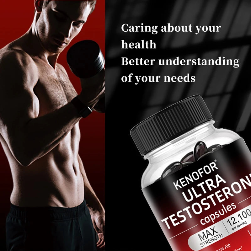 Male Strength Supplement – 12100mg Energy, Endurance & Muscle Support, Fatigue Relief Formula