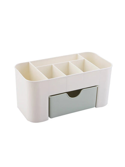 Multifunctional Nail & Cosmetic Storage Box - Cotton Swab, Accessories & Jewelry Organizer for Desktop