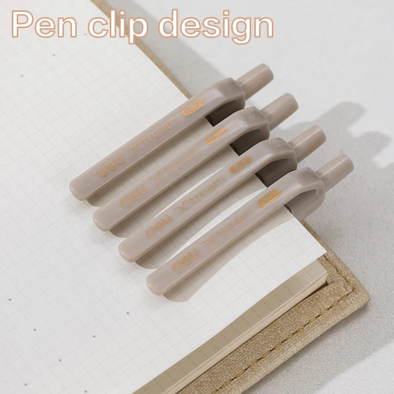 Smooth Writing DELI Ballpoint Pen 0.7MM: Office Ball Pens 12PCS/Box - Low Viscosity Ink, Ideal for Office Stationery