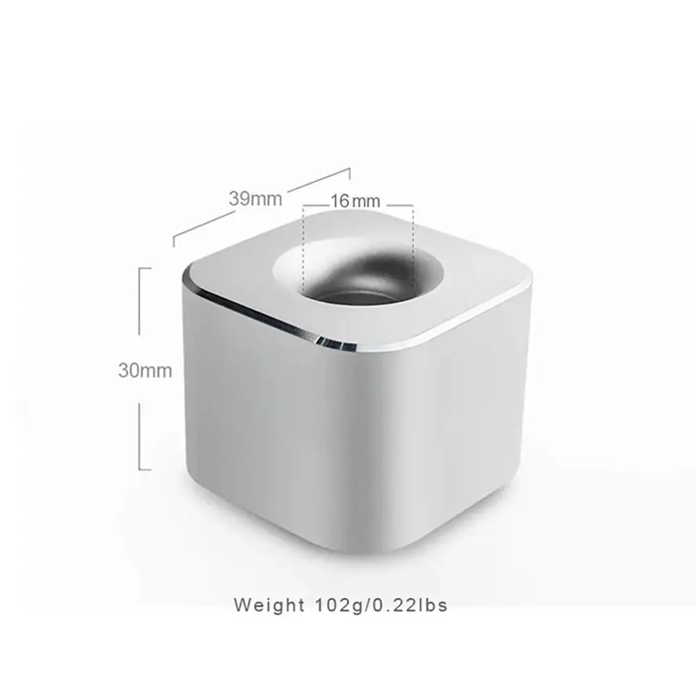 Creative Mini Aluminum Pen Holder – Non-Slip Square Pencil Storage Rack for Office Supplies