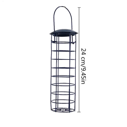 Suet Bird Feeder Holder - Hanging Grease Ball Rack & Outdoor Food Dispenser for Wild Birds