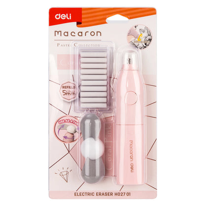 Electric Rubber Eraser Pen by Deli — Adjustable Auto Eraser for Writing, Sketching, and Drawing