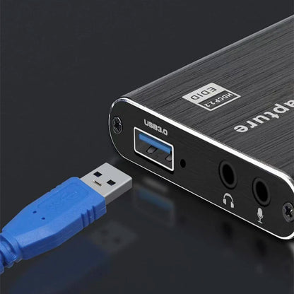 4K USB 3.0 Video Capture Card - HDMI-Compatible 1080P 60Hz HD Recorder for PS4, OBS, Game Recording & Live Streaming