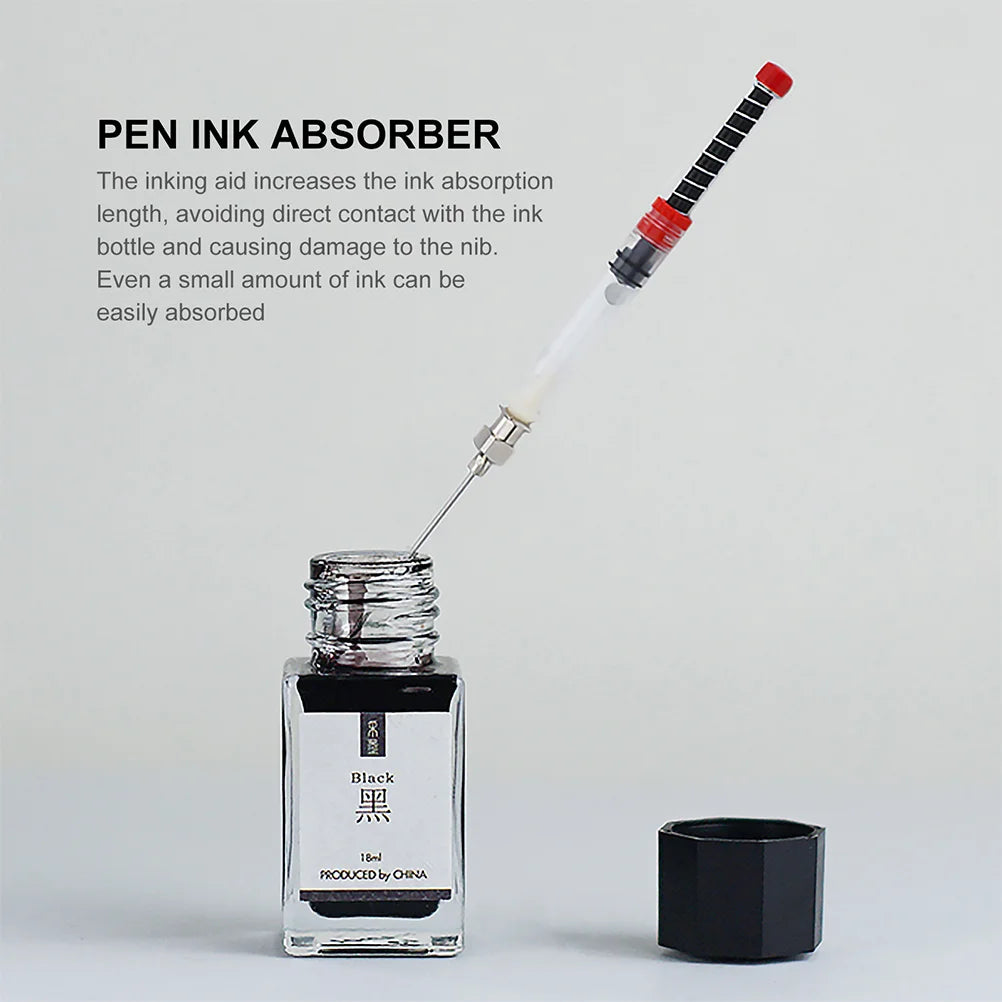 Fountain Pen Ink Syringe Converter – Spring Filler Tool & Refill Replacement Accessories for Writing Supplies