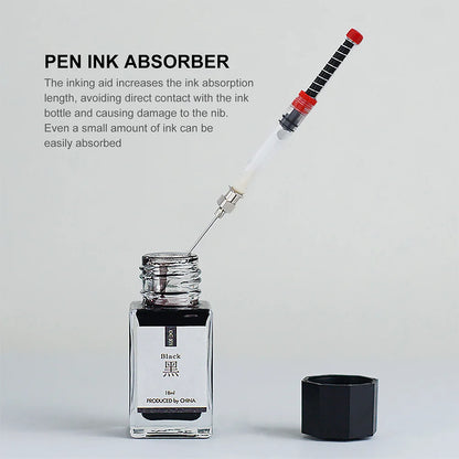 Fountain Pen Ink Syringe Converter – Spring Filler Tool & Refill Replacement Accessories for Writing Supplies